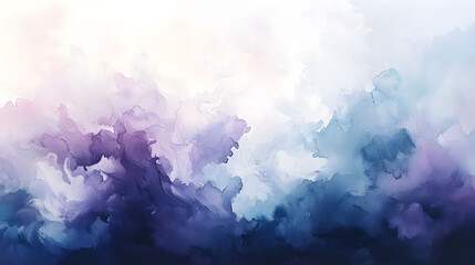 Naklejka premium A dense mist of blue clouds that creates a dreamlike atmosphere.