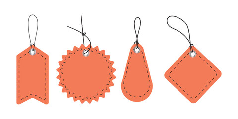 Print  Price tag icons set. Flat and line art style. Vector illustration isolated on transparent background . 1176