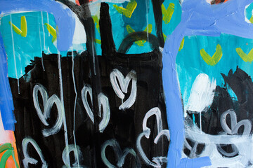 Detail of the Painting as a Background