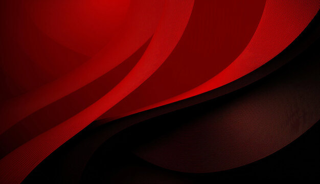 Abstract Red and Black Waves