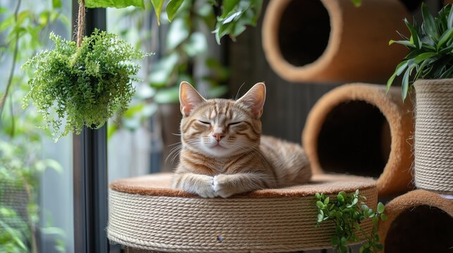 Relaxed cat lounging in a cozy indoor space.