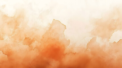 Soft, watercolor-like textures in orange create a gentle, abstract scene full of warmth.