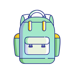 backpack icon, backpack vector illustration-simple illustration of backpack, perfect for backpack logos and icons