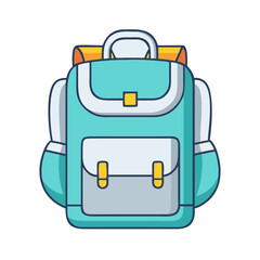 backpack icon, backpack vector illustration-simple illustration of backpack, perfect for backpack logos and icons