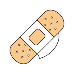 bandage icon, bandage vector illustration-simple illustration of bandage, perfect for bandage logos and icons