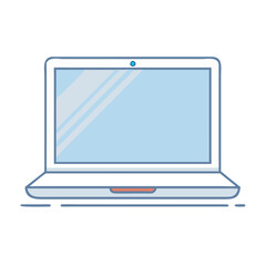 basic laptop icon, basic laptop vector illustration-simple illustration of basic laptop, perfect for basic laptop logos and icons