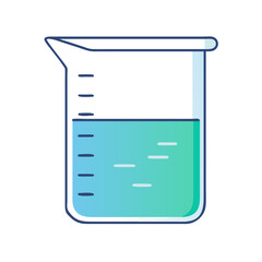 beaker icon, beaker vector illustration-simple illustration of beaker, perfect for beaker logos and icons