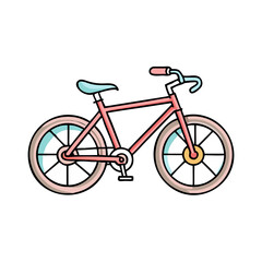 Obraz premium bicycle icon, bicycle vector illustration-simple illustration of bicycle, perfect for bicycle logos and icons