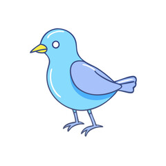 bird icon, bird vector illustration-simple illustration of bird, perfect for bird logos and icons