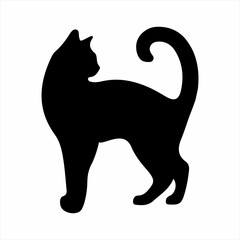Artistic Cat Silhouette Image