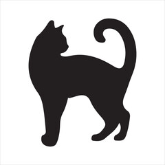 Artistic Cat Silhouette Image