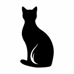 Black Cat Silhouette Pattern