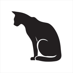 Cat Silhouette Digital Art