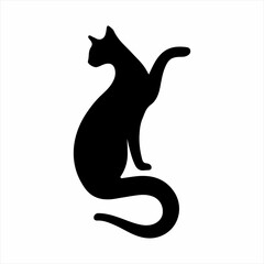 Simple Cat Silhouette Graphic