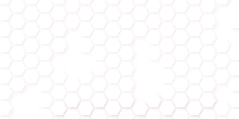 Abstract seamless honeycomb hexagon background. Geometric texture white gray pattern design
