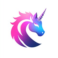 Obraz premium Colorful unicorn head graphic design. Possible stock photo use