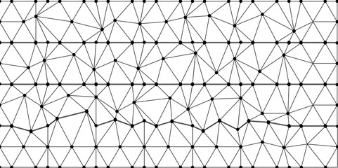 Abstract modern black lines seamless pattern. Subtle ornament with delicate grid, lattice, net, triangles, rhombuses, White and gray texture. Graphic modern pattern. Simple lattice graphic design.