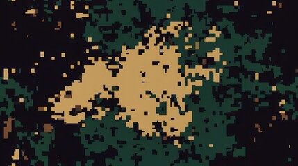 Digital camouflage background, army green, chocolate, and light brown color, with a blend of natural colors used for camouflage