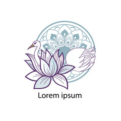 Fototapeta premium A meditation logo 