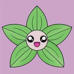 Simple four-leaf clover graphic design