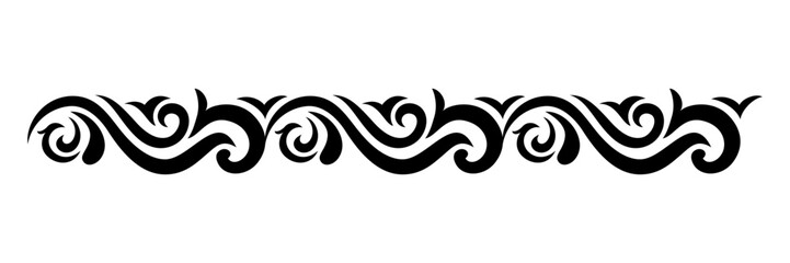 antique baroque border border element