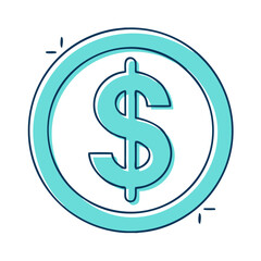 dollar sign icon, dollar sign vector illustration-simple illustration of dollar sign, perfect for dollar sign logos and icons