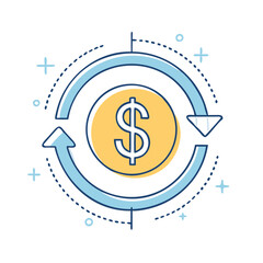 dollar sign icon, dollar sign vector illustration-simple illustration of dollar sign, perfect for dollar sign logos and icons