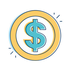 dollar sign icon, dollar sign vector illustration-simple illustration of dollar sign, perfect for dollar sign logos and icons