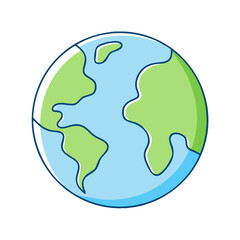 earth icon, earth vector illustration-simple illustration of earth, perfect for earth logos and icons