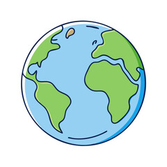 earth icon, earth vector illustration-simple illustration of earth, perfect for earth logos and icons