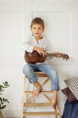 child playing guitar