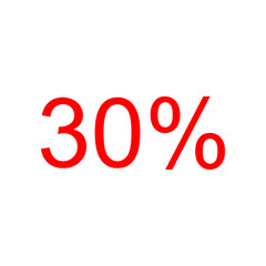 Discount 30 percentage element