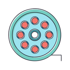 film reel icon, film reel vector illustration-simple illustration of film reel, perfect for film reel logos and icons