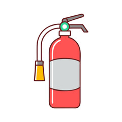 fire extinguisher icon, fire extinguisher vector illustration-simple illustration of fire extinguisher, perfect for fire extinguisher logos and icons
