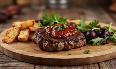 Kangaroo Steak with Bush Tomato Chutney (Australian)