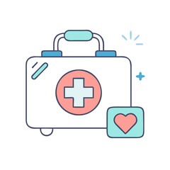 first aid icon, first aid vector illustration-simple illustration of first aid, perfect for first aid logos and icons
