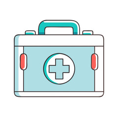 first aid kit icon, first aid kit vector illustration-simple illustration of first aid kit, perfect for first aid kit logos and icons