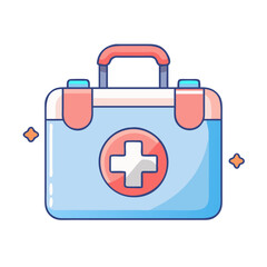 first aid kit icon, first aid kit vector illustration-simple illustration of first aid kit, perfect for first aid kit logos and icons
