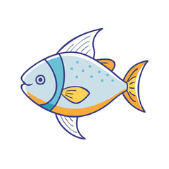 fish icon, fish vector illustration-simple illustration of fish, perfect for fish logos and icons