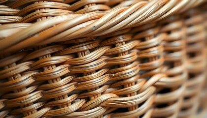 a close up of a woven basket