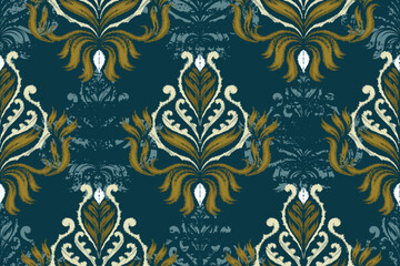 damask seamless pattern, motif, fabric, wallpaper, background, etc.	