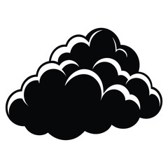 Beautiful clouds on sky vector illustration.