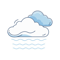 fog icon, fog vector illustration-simple illustration of fog, perfect for fog logos and icons