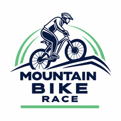 Fototapeta premium logo for mountain bike racing competition