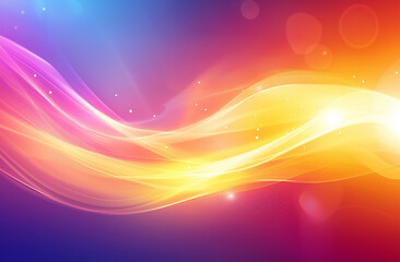 Abstract Background with Colorful Smoke Waves in Shades of Dark Blue, Orange, and Purple, Featuring a Dynamic and Vibrant Design for Creative Projects and Digital Artworks