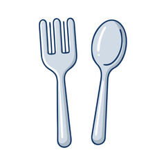 fork spoon icon, fork spoon vector illustration-simple illustration of fork spoon, perfect for fork spoon logos and icons