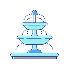 fountain icon, fountain vector illustration-simple illustration of fountain, perfect for fountain logos and icons