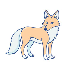 fox icon, fox vector illustration-simple illustration of fox, perfect for fox logos and icons