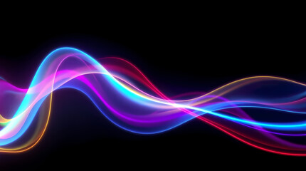 Vibrant Glowing Lines and Abstract Neon Waves