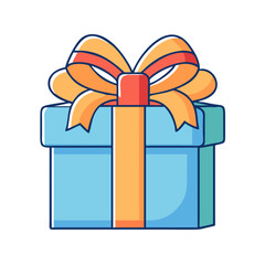 gift box icon, gift box vector illustration-simple illustration of gift box, perfect for gift box logos and icons